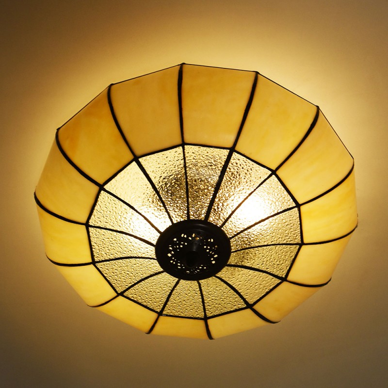 LumiLamp - Tiffany Decken-Lampe-Leuchte E27/max 2 60W -  ca. 46 25 cm