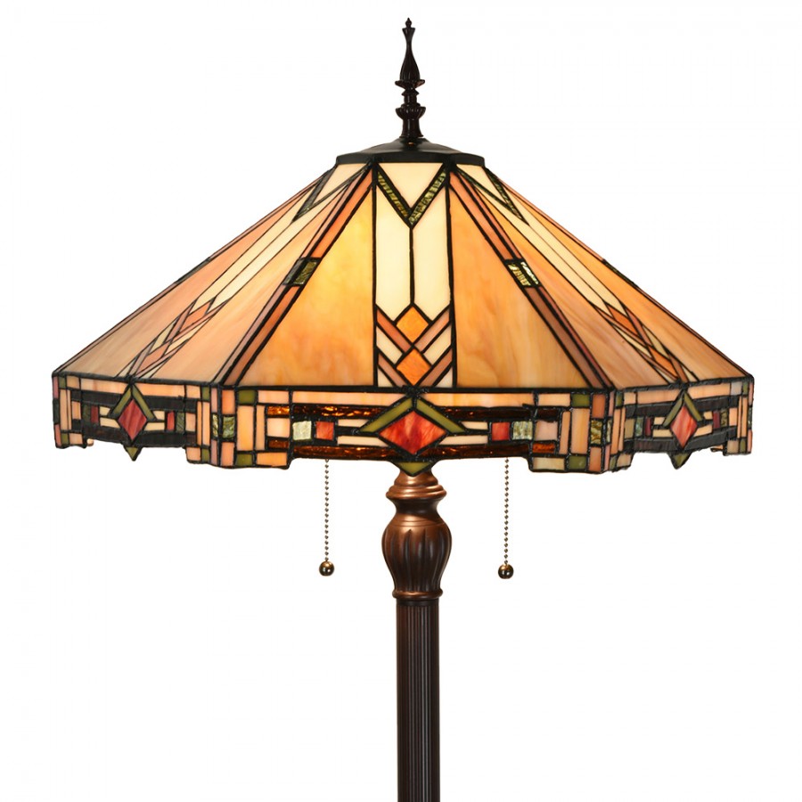 LumiLamp - Tiffany-Bodenlampe-Stehlampe