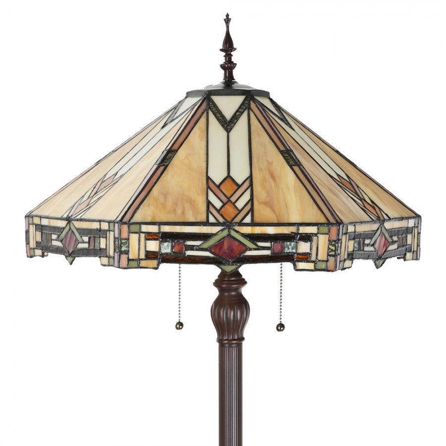 LumiLamp - Tiffany-Bodenlampe-Stehlampe