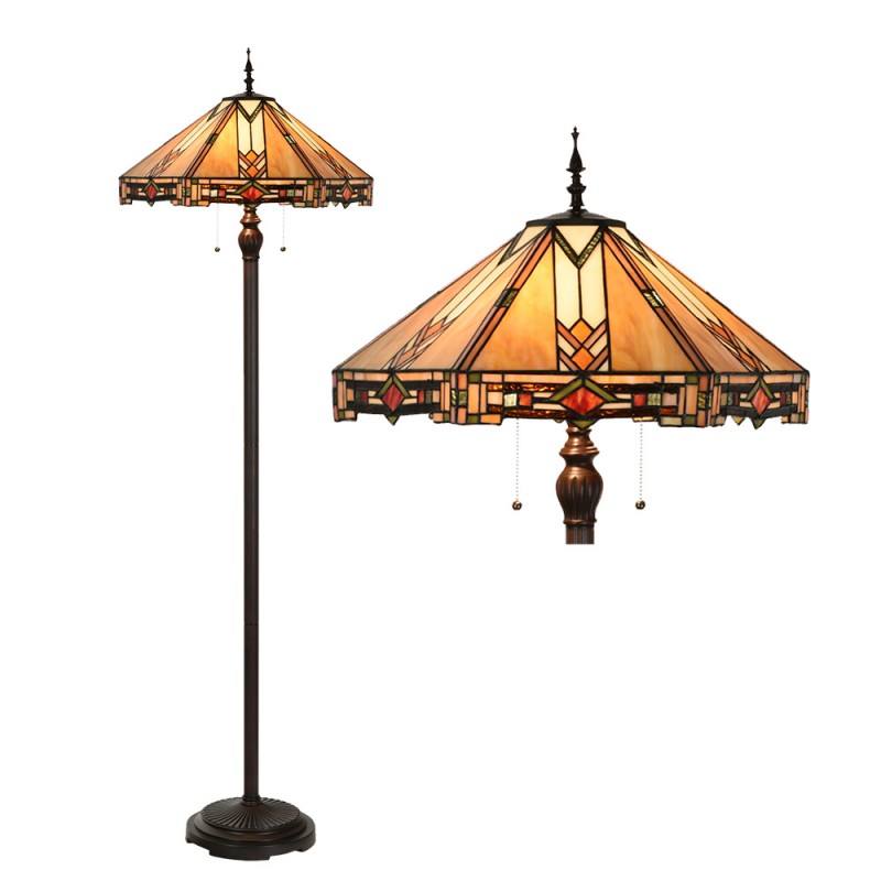 LumiLamp - Tiffany-Bodenlampe-Stehlampe