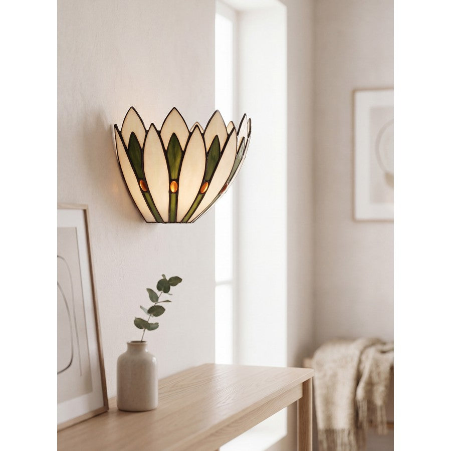 LumiLamp - Tiffany-Wandlampe-Lampe-Leuchte Blume