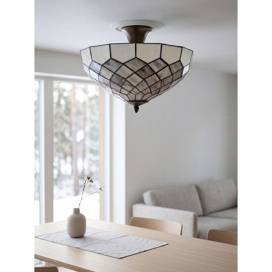 LumiLamp - Tiffany-Decken-Lampe-Leuchte-Fluter