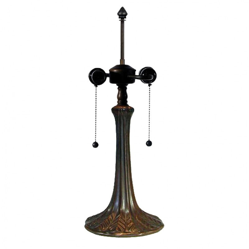 LumiLamp Tiffany Tischleuchte Standard – Handgefertigte Jugendstil Lampe Mehrfarbig / Beige | 5LL-9023