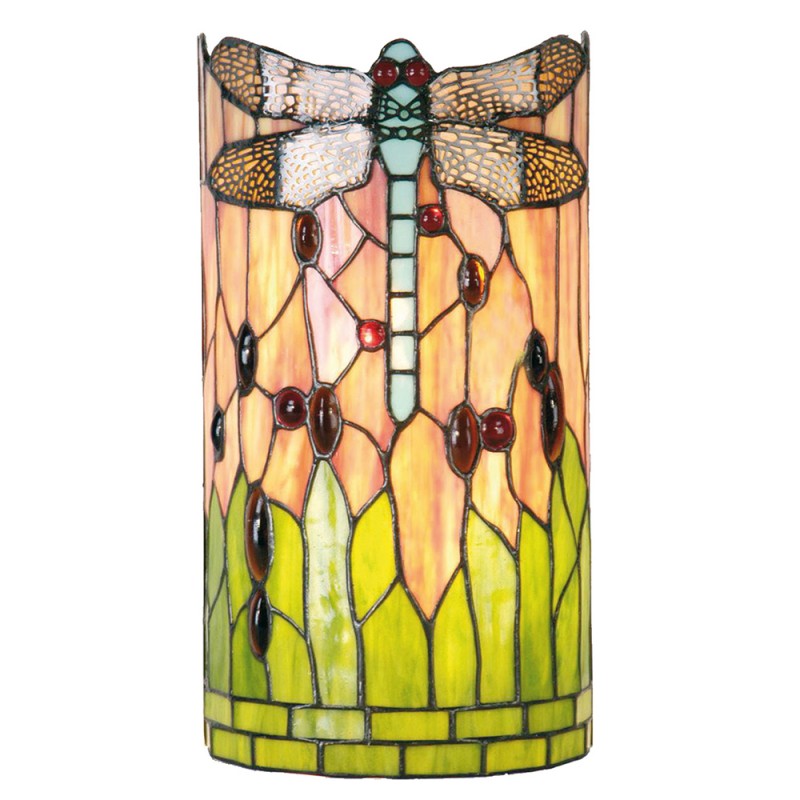 LumiLamp - Tiffany Wandlampe Lampe Libelle ca. 5LL-9292 E14/max 2 40W -  ca. 18 cm