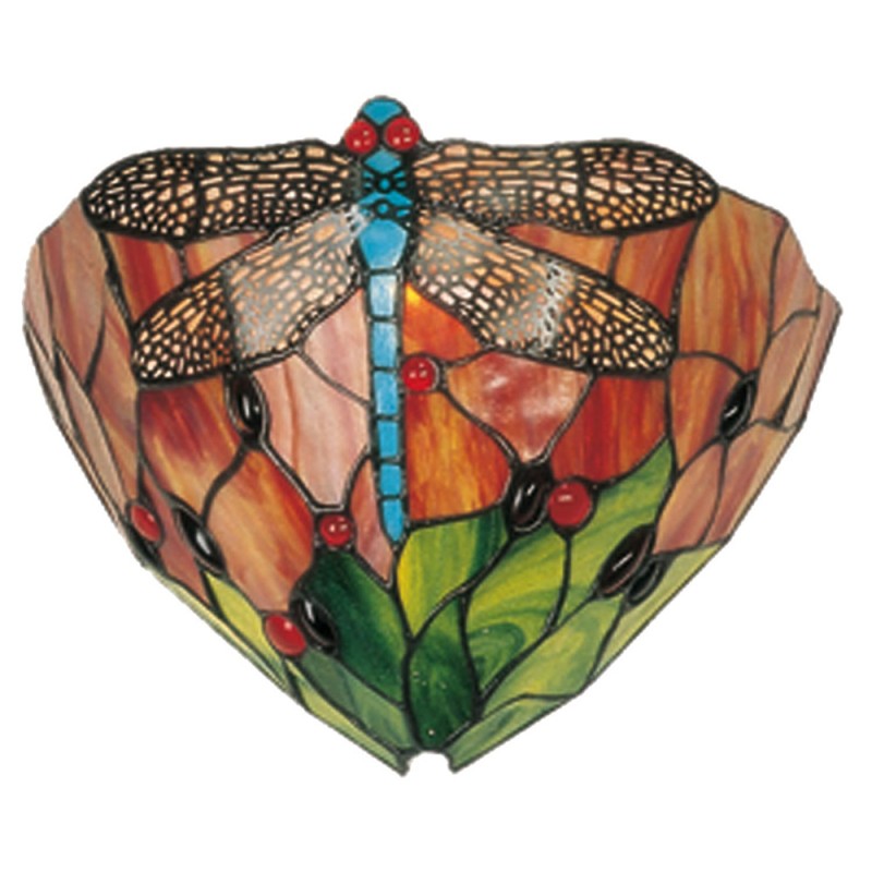 LumiLamp - Tiffany-Wandlampe-Wandleuchte Lampe Leuchte Libelle E14/max 1 40W - 30 15 20 cm
