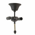 LumiLamp - Tiffany Lampen Halterung für Lampenschirme Deckenlampe UND SCHIRM 2 x E14 5LL-96 - ca. 23 cm
