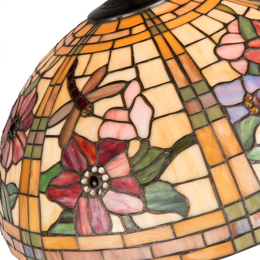 LumiLamp - Tiffany Lampe Lampenschirm Glasschirm ca. 5LL-9934 -  ca. 50 cm