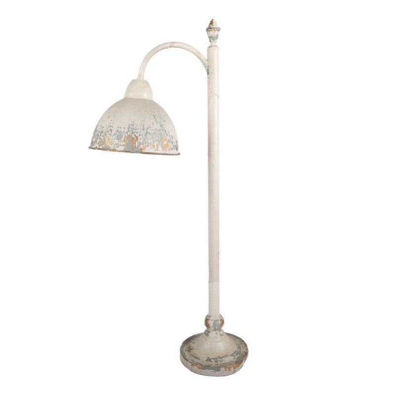 Shabby-Chic-Bogenlampe Laternenpfahl Antikbeige Metall 36x20x77 cm von Clayre & Eef (5LMC0052)
