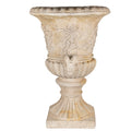 Clayre & Eef Wand-Pflanzurne Monumental 54x27x76 cm Beige – 9,5 kg Magnesiumoxid (5MG0032)