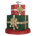 Weihnachtsbaumständer Geschenk mit Goldschleife Grün Rot Ø 44x54 cm von Clayre & Eef (5MG0061)