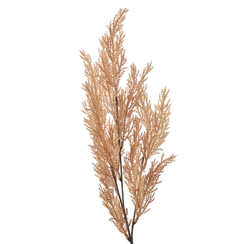 Clayre & Eef Deko-Zweig 75 cm Beige – Künstliche Pflanze in Trockenblumen-Optik (5PL0053)