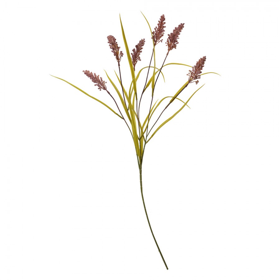 Clayre & Eef Deko-Ziergras 85 cm – Künstlicher Rispen-Graszweig Violett (5PL0063)