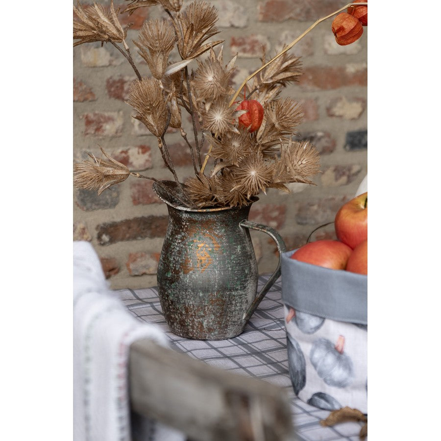 Clayre & Eef Deko-Pflanze Trockenblumen-Optik 86 cm – Kunstblume Beige & Goldbraun (5PL0067)