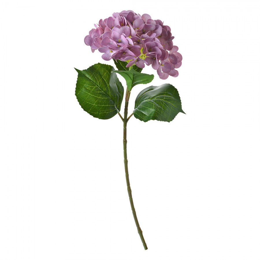 Clayre & Eef Künstliche Hortensie Ø 13 cm x 67 cm – Seidenblume Lila / Violett (5PL0069)