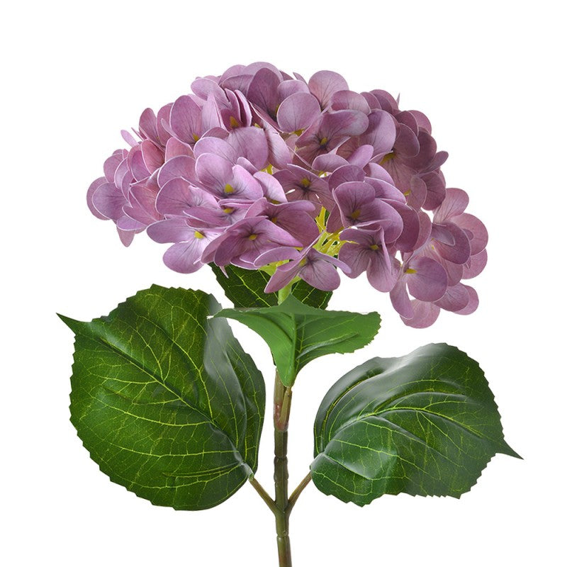 Clayre & Eef Künstliche Hortensie Ø 13 cm x 67 cm – Seidenblume Lila / Violett (5PL0069)