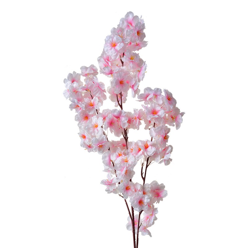 Clayre & Eef Frühlings-Blütenzweig Kirschblüte 106 cm – Künstlicher Deko-Zweig Rosa (5PL0072)
