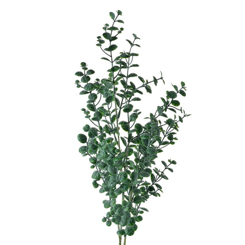 Clayre & Eef Deko-Zweig 70 cm Grün – Künstlicher Gras- & Blattbusch (5PL0084)