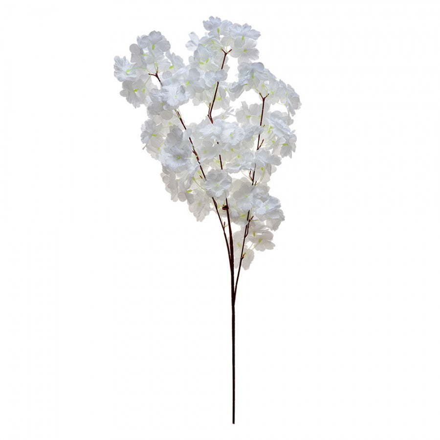 Clayre & Eef Deko-Knospenzweig 80 cm Weiß – Künstlicher Frühlingsast (5PL0108W)