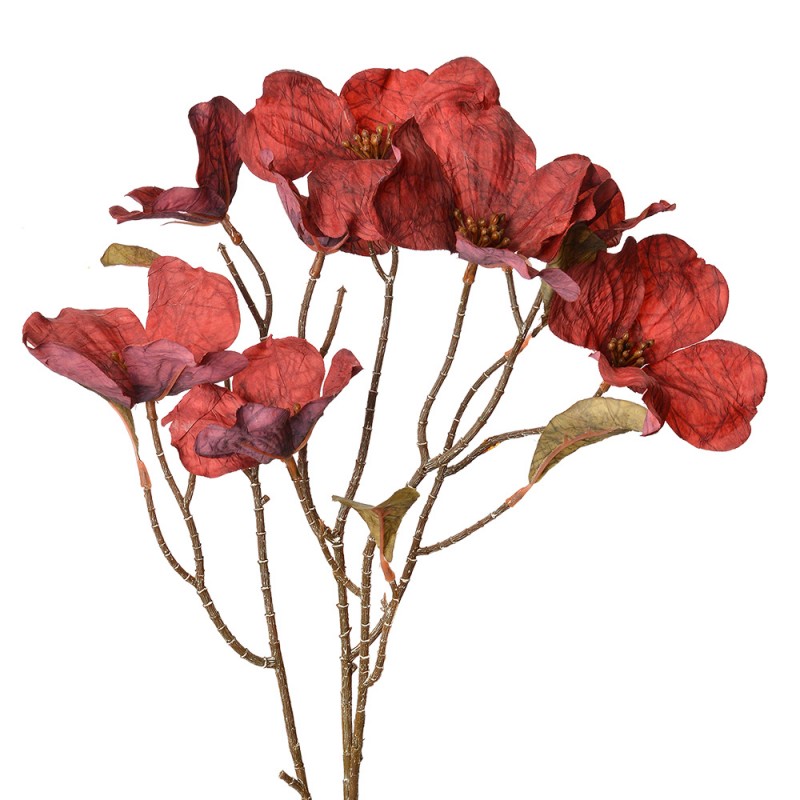 Clayre & Eef Kunstblume 65 cm Rot Mohn – Deko-Blütenstiel (5PL0112R)