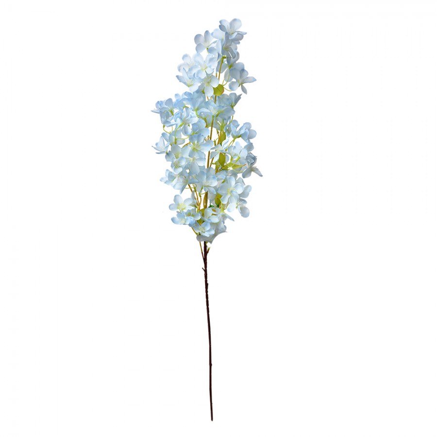 Clayre & Eef Deko-Blütenzweig 100 cm Blau – Künstlicher Blütenast (5PL0117BL)
