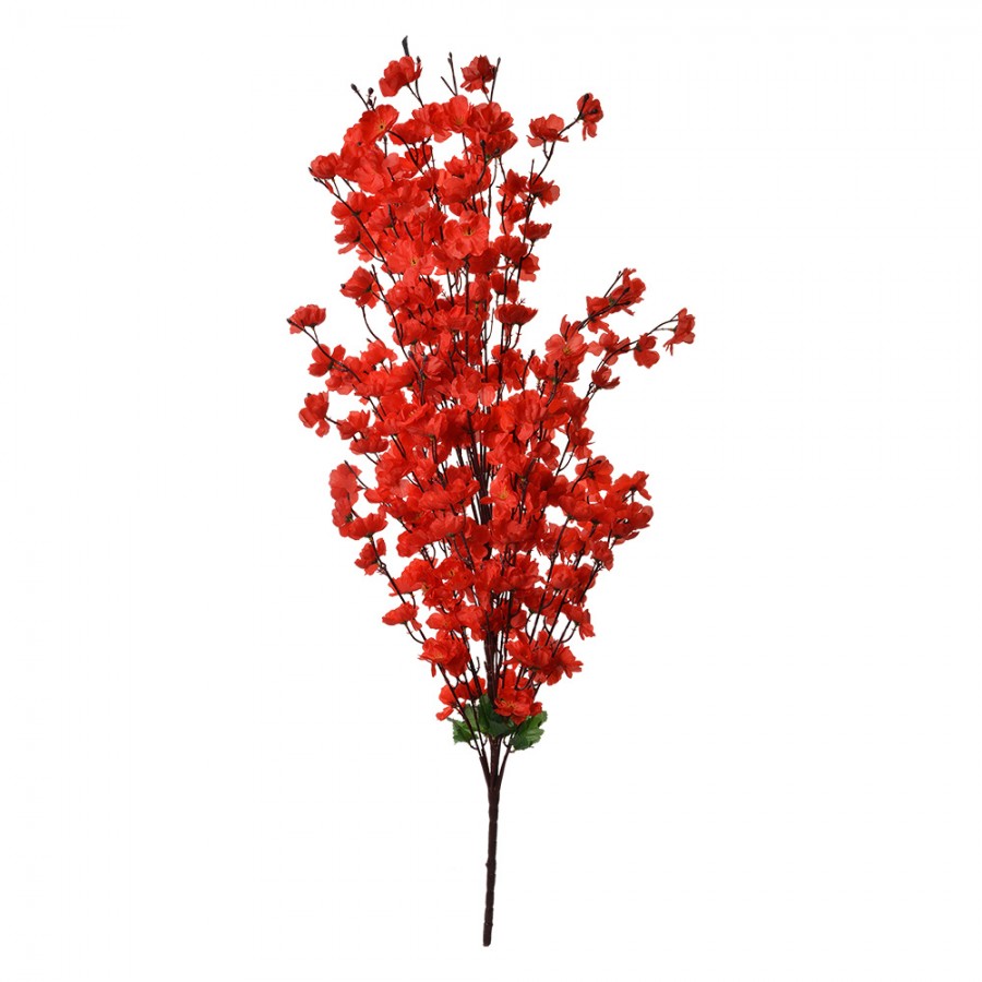 Clayre & Eef Deko-Blütenzweig XXL 100 cm Rot – Prachtvoller Großast (5PL0127R)