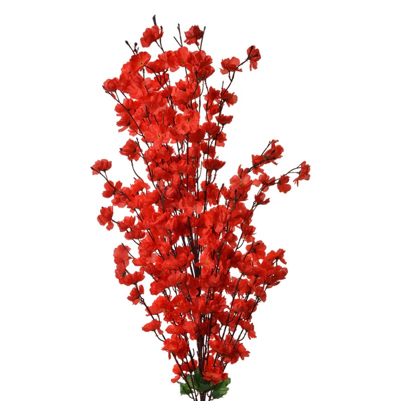 Clayre & Eef Deko-Blütenzweig XXL 100 cm Rot – Prachtvoller Großast (5PL0127R)