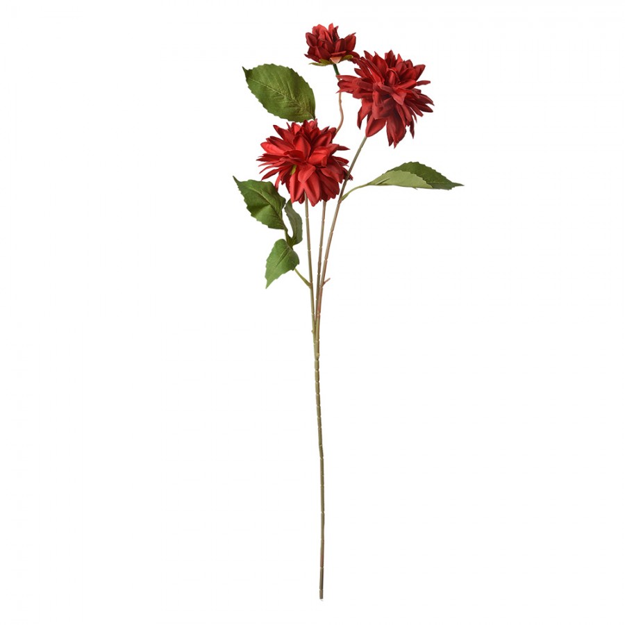 Clayre & Eef Kunstblume 70 cm Rot – Deko-Blütenstiel (5PL0130R)