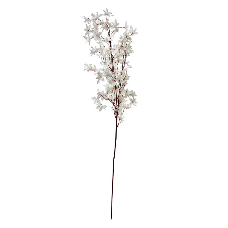 Clayre & Eef Deko-Blütenzweig 112 cm Weiß – Frühlingsast (5PL0136W)
