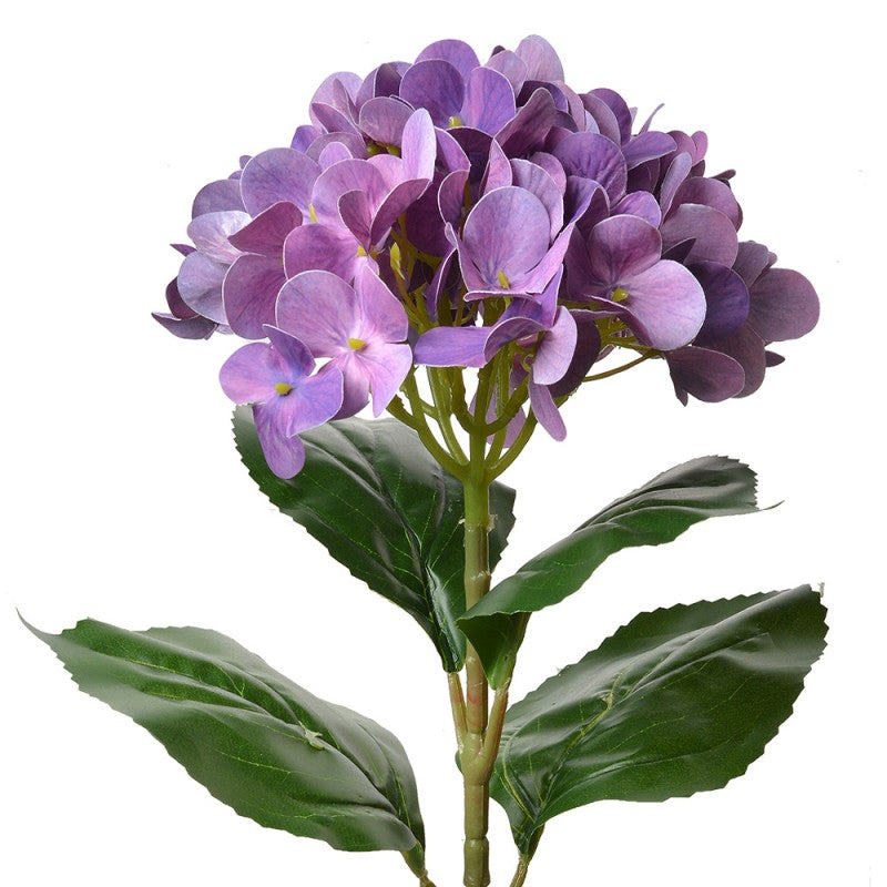 Clayre & Eef Kunstblume 68 cm Violett / Lila – Deko-Blütenstiel Hortensie (5PL0137PA)