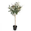 Clayre & Eef Künstlicher Deko-Baum 70 cm – Kunstpflanze Oliven-Baum (5PL0150)