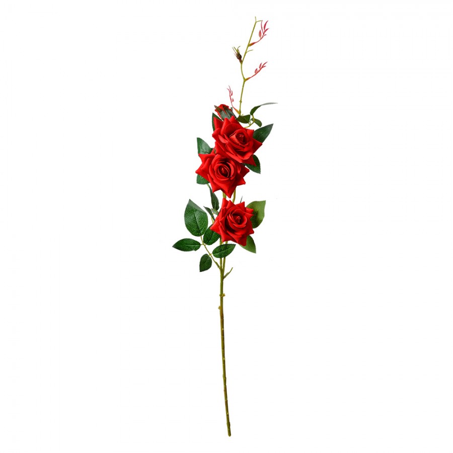 Clayre & Eef Deko-Rosen-Blütenzweig 83 cm – Künstlicher Ast (5PL0154)