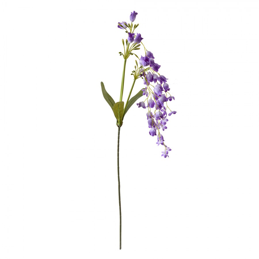 Clayre & Eef Deko-Blütenzweig 80 cm Violett / Lila – Landhaus-Ast (5PL0161PA)