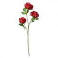 Clayre & Eef Deko-Blütenzweig 80 cm Rot – Landhaus-Ast Rose (5PL0166R)