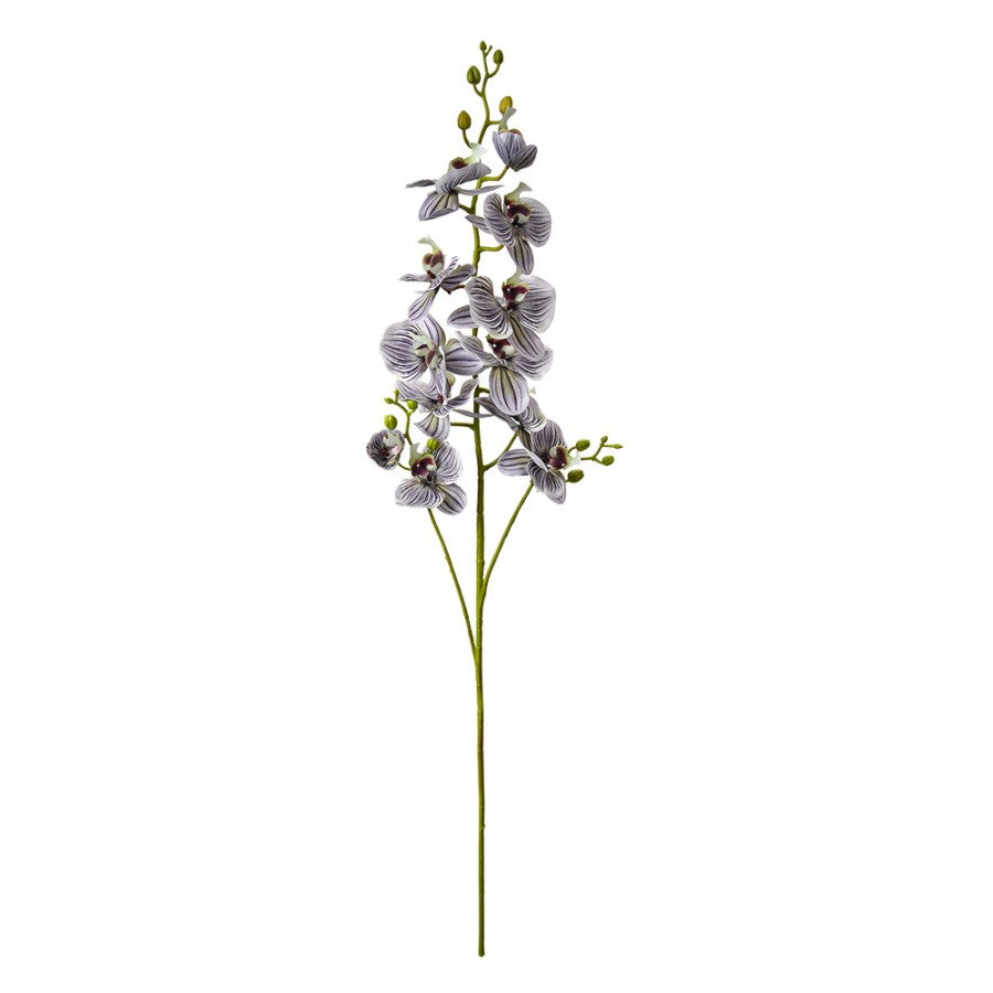 Clayre & Eef Deko-Blütenzweig 116 cm Violett / Lila – Großast Orchidee (5PL0170PA)