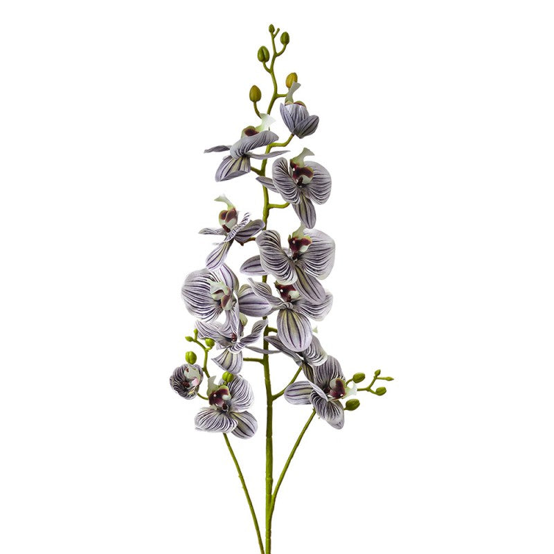 Clayre & Eef Deko-Blütenzweig 116 cm Violett / Lila – Großast Orchidee (5PL0170PA)