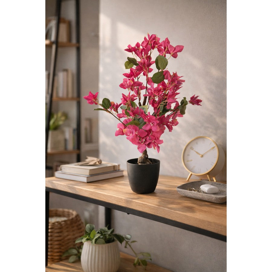 Clayre & Eef Künstlicher Bougainvillea-Baum 90 cm – Blütenbaum (5PL0228)