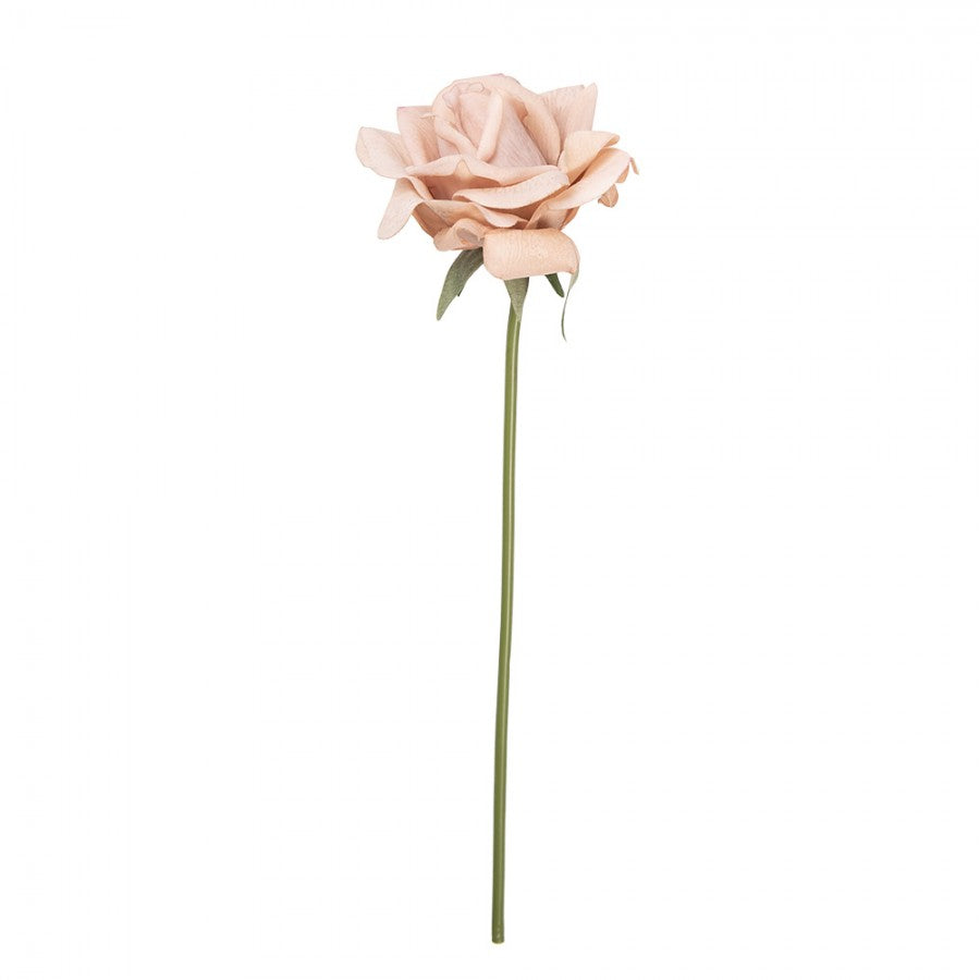 Clayre & Eef Künstliche Rose 35 cm Beige – Romantischer Rosenstiel (5PL0235BE)