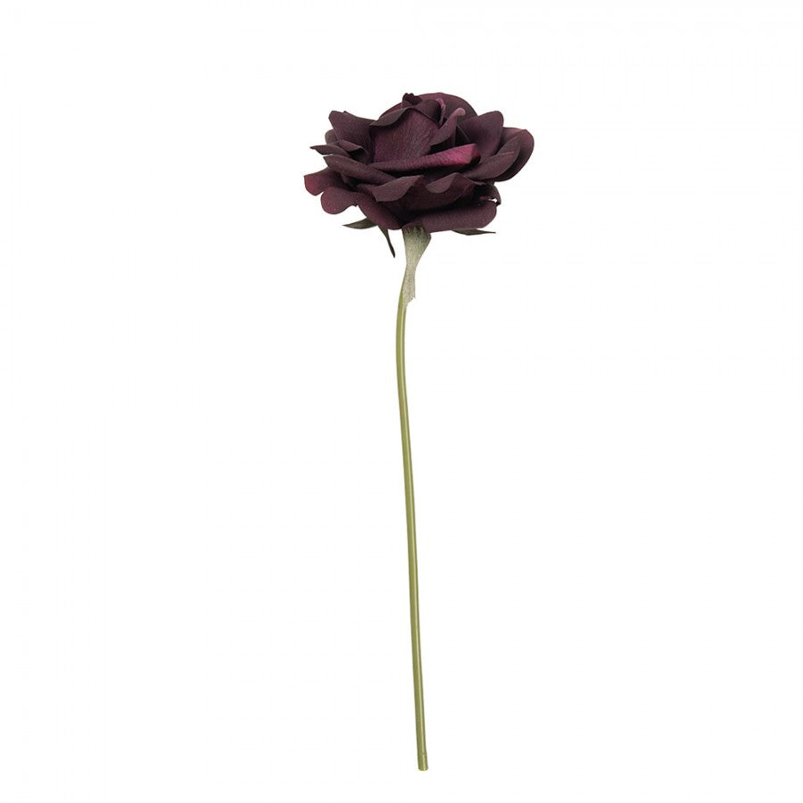 Clayre & Eef Künstliche Rose 35 cm Violett / Lila – Rosenstiel (5PL0235PA)