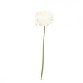 Clayre & Eef Künstliche Rose 35 cm Weiß – Gefüllter Rosenstiel (5PL0237W)