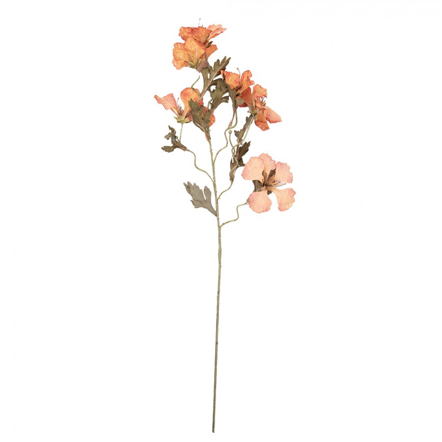Clayre & Eef Deko-Blütenzweig 82 cm Orange – Ausladender Fächerast (5PL0249O)