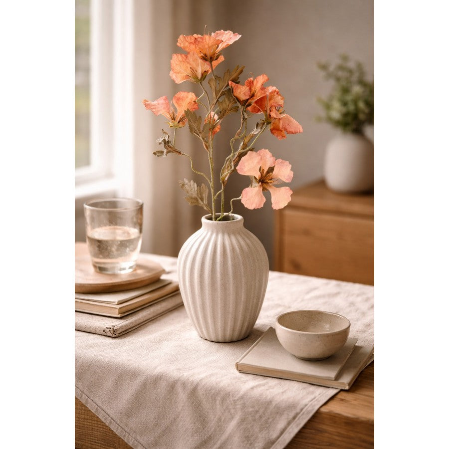 Clayre & Eef Deko-Blütenzweig 82 cm Orange – Ausladender Fächerast (5PL0249O)