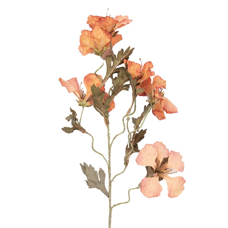 Clayre & Eef Deko-Blütenzweig 82 cm Orange – Ausladender Fächerast (5PL0249O)