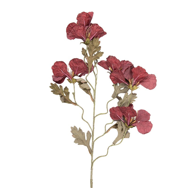 Clayre & Eef Deko-Blütenzweig 82 cm Rot – Ausladender Fächerast (5PL0249R)