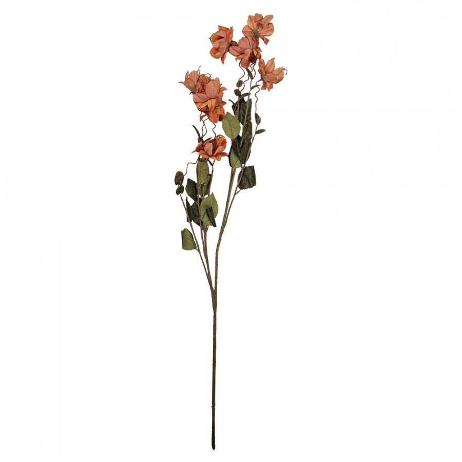 Clayre & Eef Deko-Blütenzweig XXL 120 cm Orange – Großast (5PL0258O)