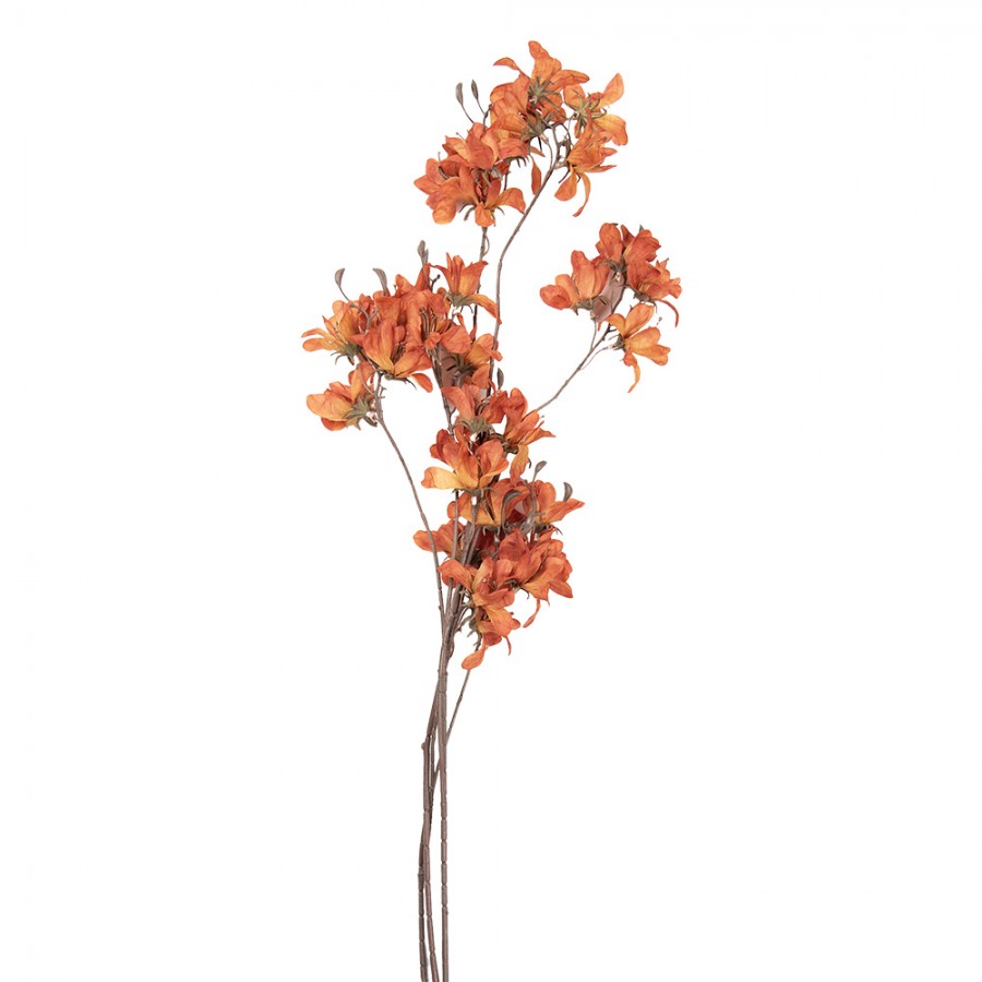 Clayre & Eef Deko-Blütenzweig XXL 120 cm Orange – Fächerast (5PL0263O)