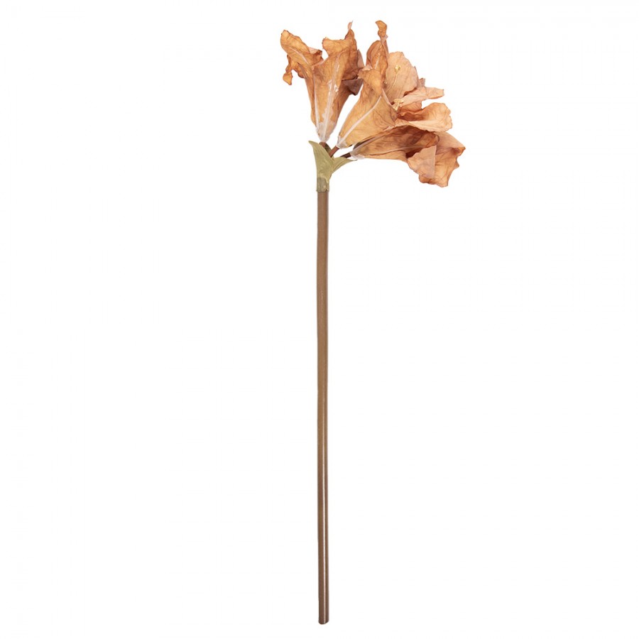 Clayre & Eef Kunstblume 65 cm Beige – Großblütiger Einzelstiel (5PL0264BE)