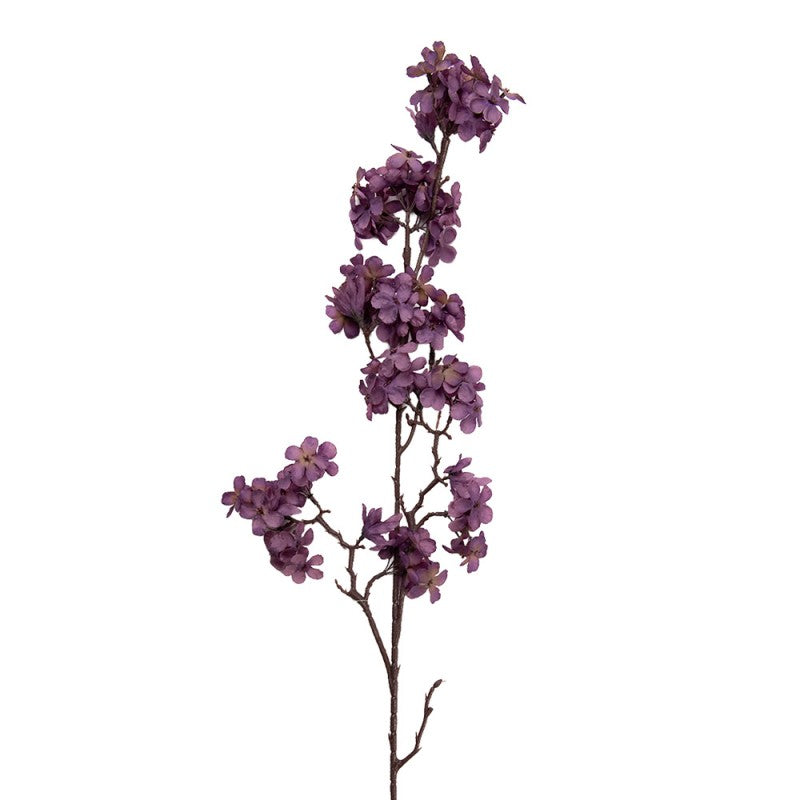 Clayre & Eef Deko-Blütenzweig 98 cm Violett / Lila – Frühlingsast (5PL0271PA)