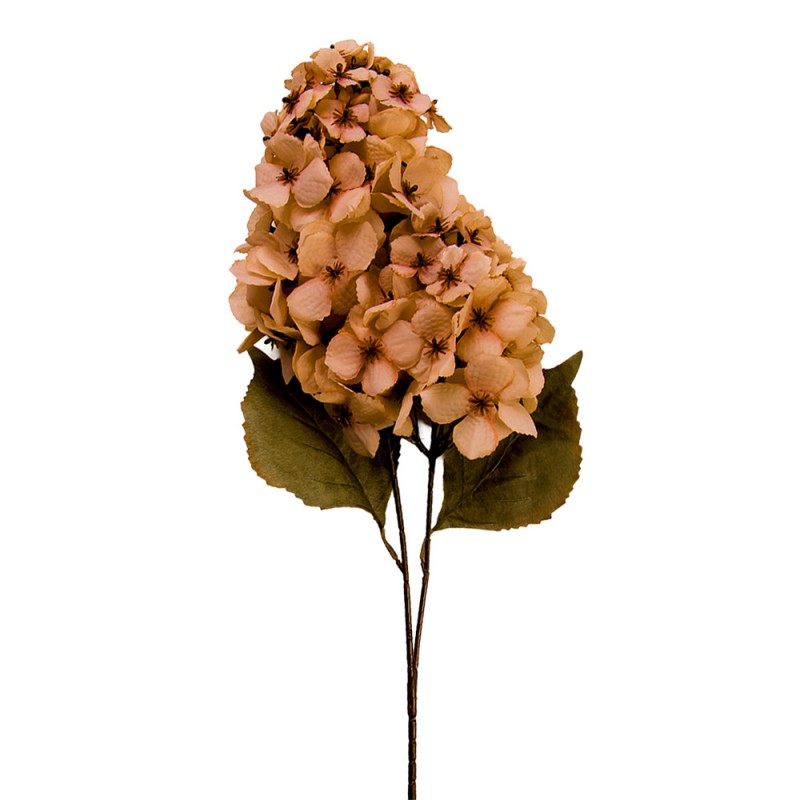 Clayre & Eef Deko-Blütenzweig 90 cm Orange – Dekoast Hortensien (5PL0276O)