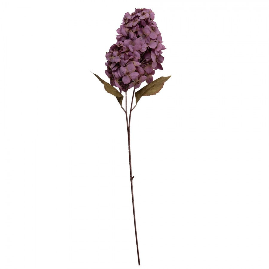 Clayre & Eef Deko-Blütenzweig 90 cm Violett / Lila – Landhaus-Ast Hortensie (5PL0276PA)