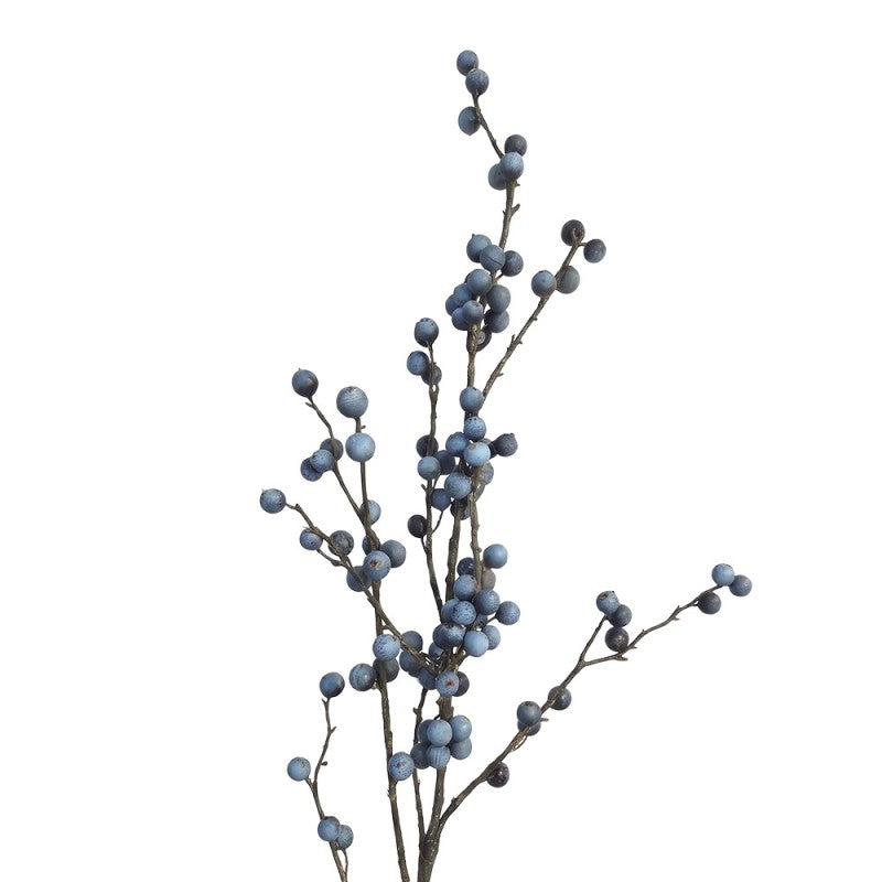 Clayre & Eef Deko-Zweig 106 cm – Strukturierter Naturast mit Beeren (5PL0346)